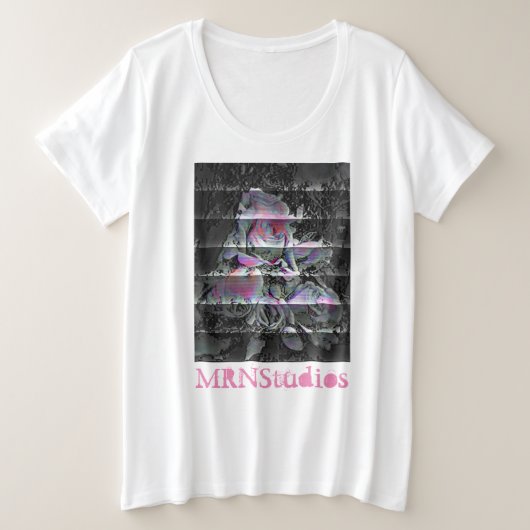 テクノブーケ プラスサイズTシャツ (デザイン正面)