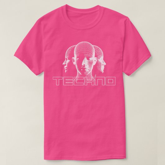 テクノヘッドデザイン Tシャツ (デザイン正面)