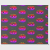 テクノホログラフィックアイオングレー | ラッピングペーパー (フラット)