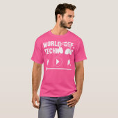 テクノミュージックダンシングパーティーの世界 Tシャツ (正面フル)