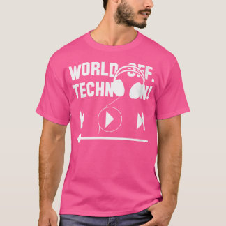 テクノミュージックダンシングパーティーの世界 Tシャツ