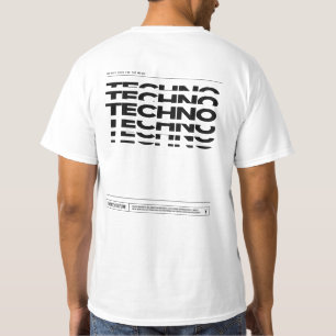 テクノミュージックダンスカルチャーDJレイビングTシャツ Tシャツ