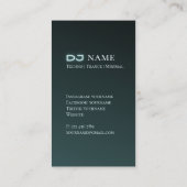 テクノミュージックDJ名刺 名刺 (裏面)