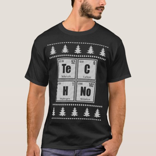テクノレーヴ醜いクリスマスセーター Tシャツ (正面)
