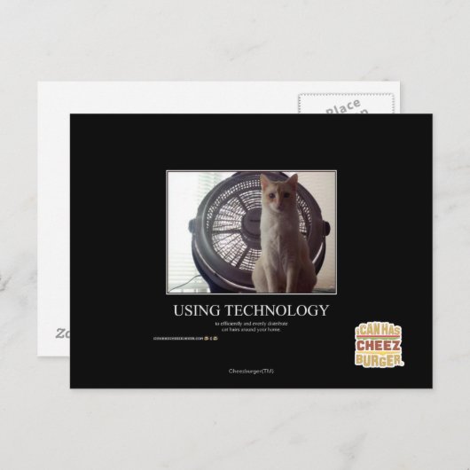 テクノロジの使用 ポストカード (正面/裏面)