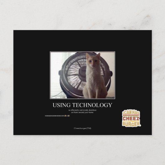 テクノロジの使用 ポストカード (正面)
