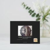 テクノロジの使用 ポストカード (スタンド正面)