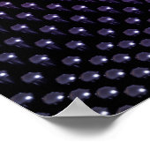 テクノロジジオメトリの黒い背景3dイラスト ポスター (角)