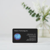 テクノロジテーマ名刺のコーナーを丸める 名刺 (スタンド正面)