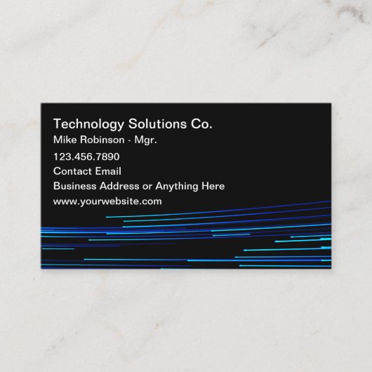 テクノロジテーマ名刺 名刺 (正面)