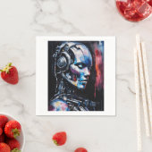 テクノロジーと人類の融合 スタンダードカクテルナプキン (インサイチュ)