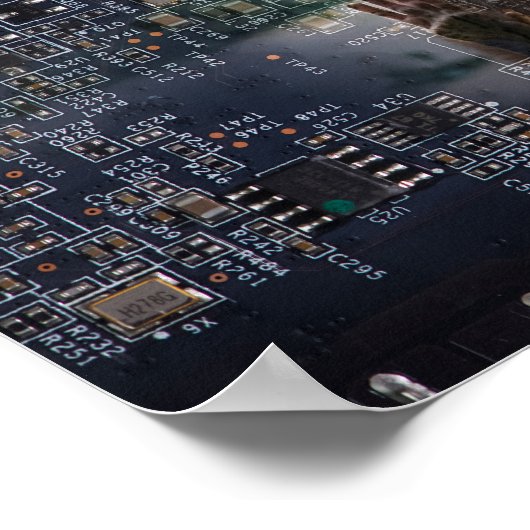 テクノロジーと自然。 ポスター (角)