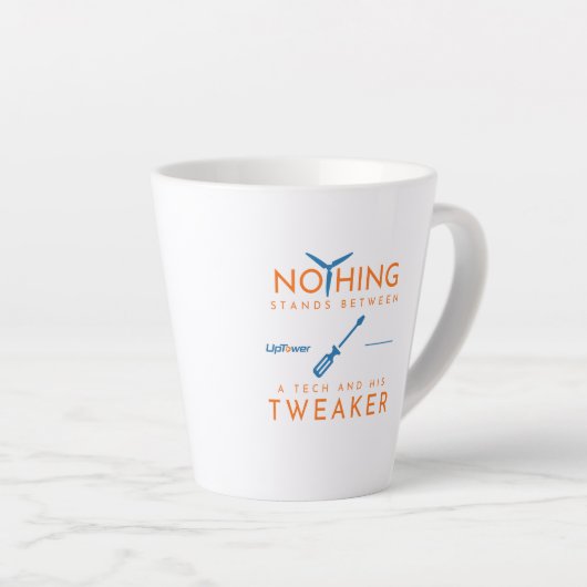 テクノロジーの弱いユーモア – Mag カフェラテマグ (右アングル)