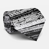 テクノロジーの減衰度 – 黒、白、グレー ネクタイ (ロール)