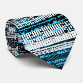 テクノロジーの減衰度 – 黒、白、空の青 ネクタイ (ロール)
