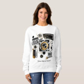 「テクノロジーの進化を発表」 スウェットシャツ (正面フル)