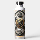 「テクノロジーの進化」 ウォーターボトル (左面)