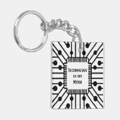 テクノロジーは私の考え キーホルダー (正面左)