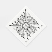 テクノロジーは私の考え スタンダードランチョンナプキン (角)