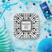 テクノロジーは私の考え ペーパープレート (パーティー)