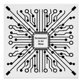 テクノロジーは私の考え ポスター