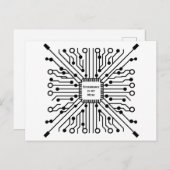 テクノロジーは私の考え ポストカード (正面/裏面)