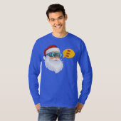 テクノロジーサンタのメリークリスマスTシャツ Tシャツ (正面フル)