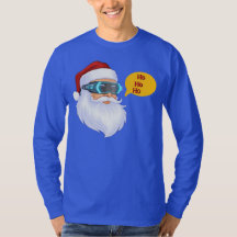 テクノロジーサンタのメリークリスマスTシャツ