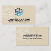 テクノロジーネットワークロゴ | 回路 名刺 (正面/裏面)