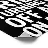 テクノロジーハッスルデザイン 再起動してみましたか? ポスター (角)