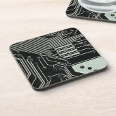 テクノロジーブラック回路基板 コースター (左側)