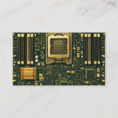 テクノロジーマザーボードダイヤル 名刺 (裏面)