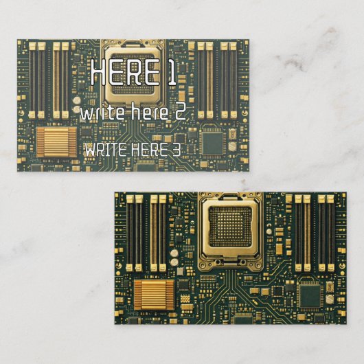 テクノロジーマザーボードダイヤル 名刺 (正面/裏面)