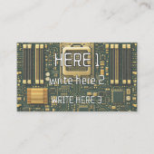 テクノロジーマザーボードダイヤル 名刺 (正面)