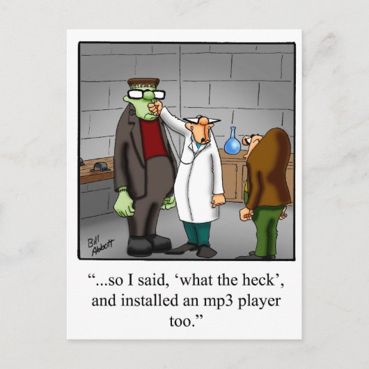 テクノロジーユーモアのはがき ポストカード (正面)