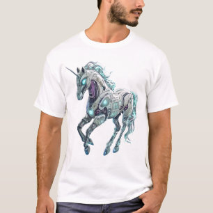 テクノロジーロボットユニコーン Tシャツ