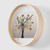 テクノロジー世界時計 壁時計 (傾斜)