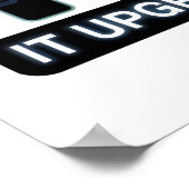 テクノロジー好きのためのAIアップグレード名言 ポスター (角)