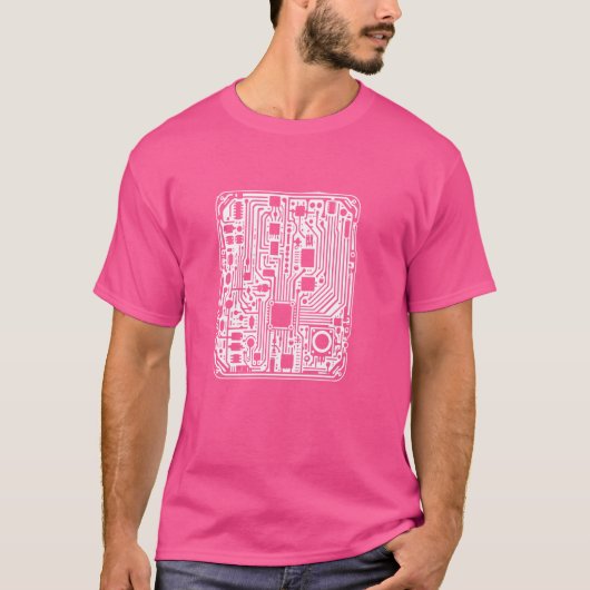 テクノロジー。回路。コンピューター Tシャツ (正面)