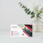 テクノロジ、セキュリティ、デジタルサービス、テクノロジ 名刺 (スタンド正面)