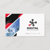 テクノロジ、セキュリティ、デジタルサービス、テクノロジ 名刺 (裏面)