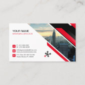 テクノロジ、セキュリティ、デジタルサービス、テクノロジ 名刺 (正面)