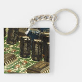 テクノロジPCB PCU用コンピュータ回路 キーホルダー (裏面)