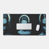 テクノワール – Sci-fiストリートウェアデザイン デスクマット (キーボード&マウス)