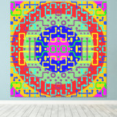 テクノ回路2 キャンバスプリント (インサイチュ (ウッドフロア))