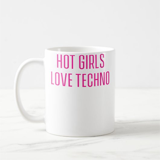 テクノ好き女子が惚れる面白いEDM コーヒーマグカップ (左)