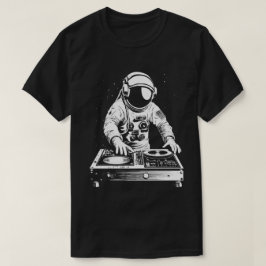 テクノ宇宙飛行士DJ Disco電子EDMミュージック Tシャツ