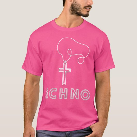 テクノ宗教テクノテックハードスタイルEdm Rave Mus Tシャツ (正面)