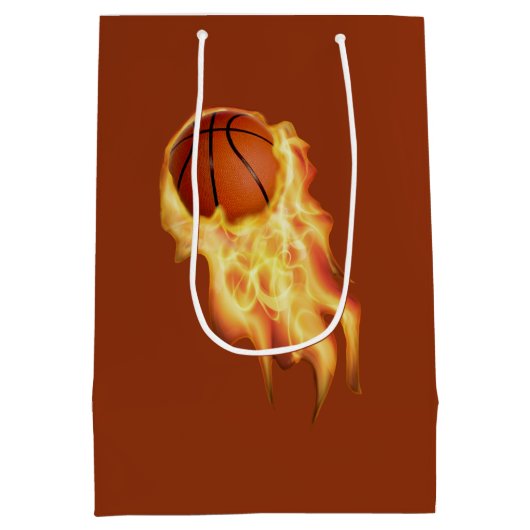 テクノ対ヴィンテージバスケットボール抱き枕の個人設定 ミディアムペーパーバッグ (裏面)