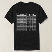 テクノ幾何学 Tシャツ (デザイン正面)